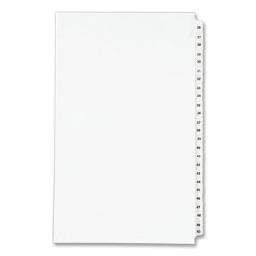 Avery® Preprinted Legal Exhibit Side Tab Index Dividers, Avery Style, 25-tab, 26 To 50, 14 X 8.5, White, 1 Set, (1431) freeshipping - TVN Wholesale